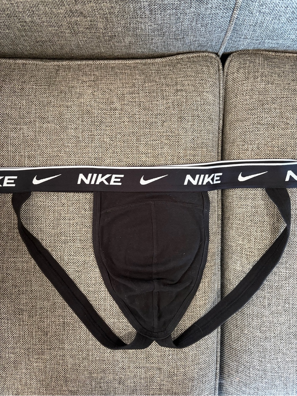 Nike Black Men’s Athletic Jockstrap with Branded Waistband
